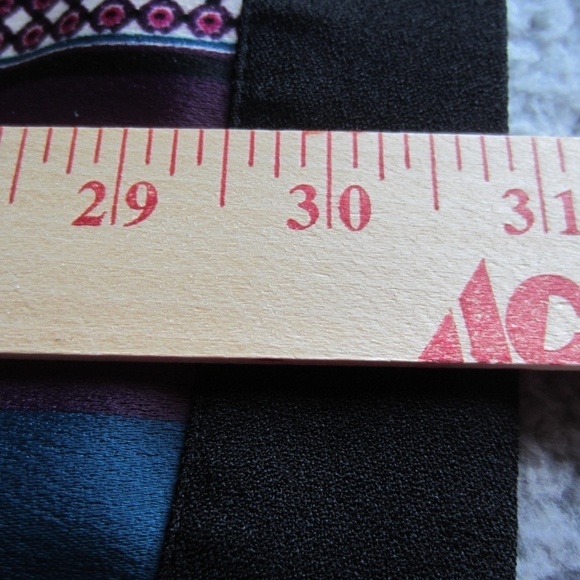 Chico's Soft Patchwork Jacket women's size 2(12-14) open front poncho comfort - Picture 13 of 16